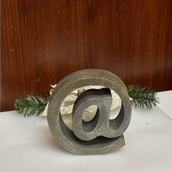 Modern Art Decor arroba Symbol Sculpture Decor - Picture 2 of 11